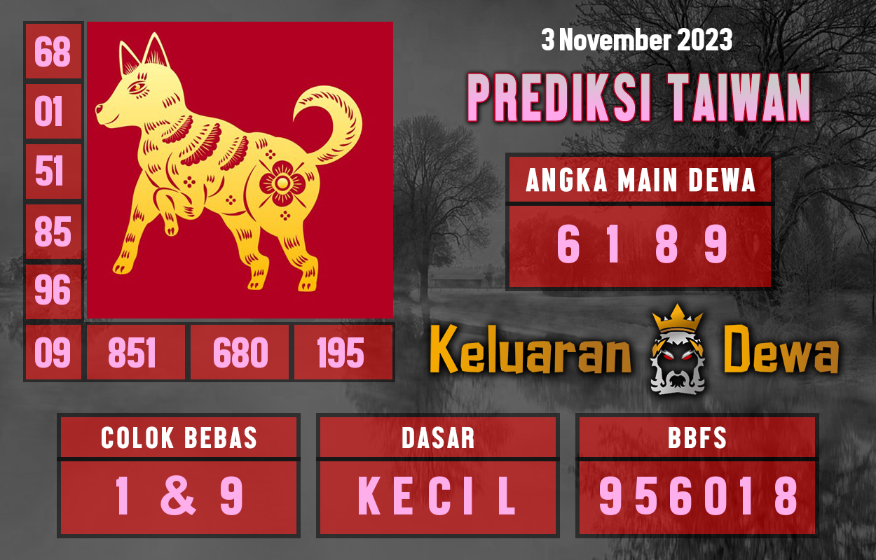 Syair Taiwan 3 November 2023