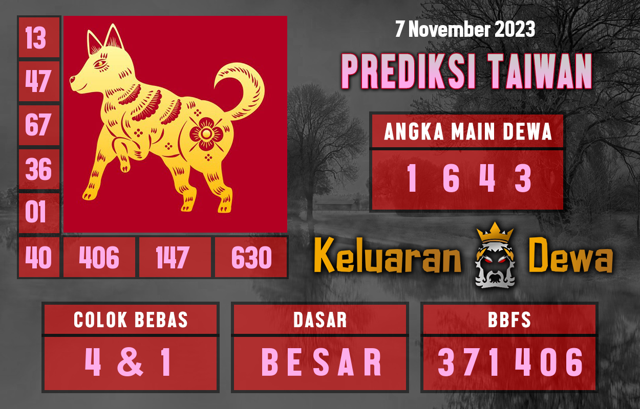 Syair Taiwan 7 November 2023