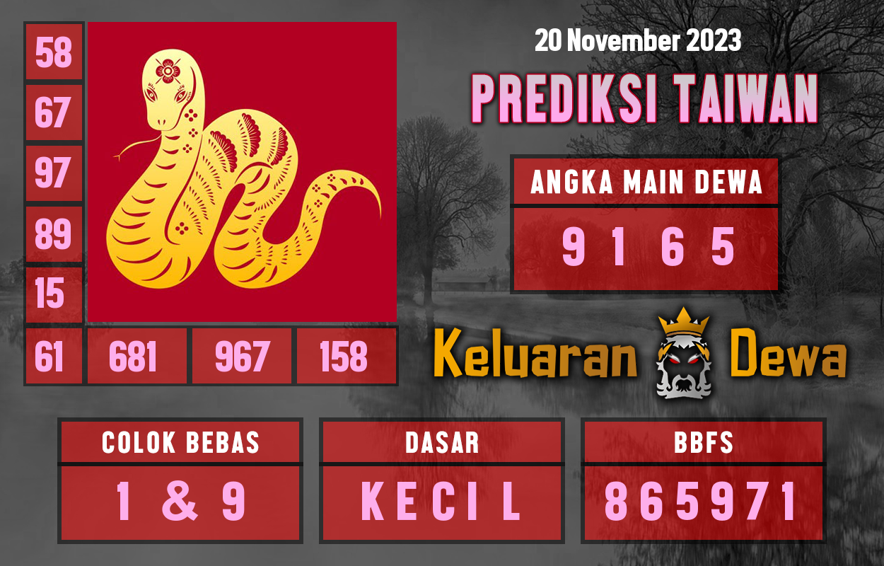 Syair Taiwan 20 November 2023